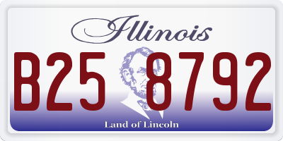 IL license plate B258792