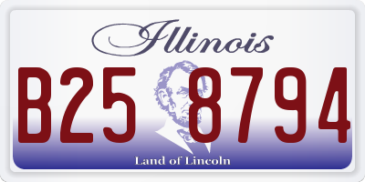 IL license plate B258794