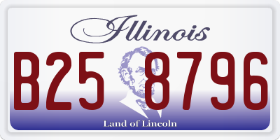 IL license plate B258796