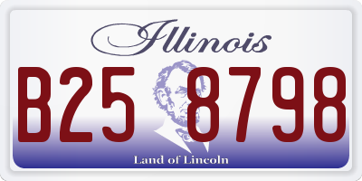 IL license plate B258798