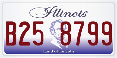 IL license plate B258799