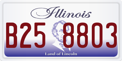 IL license plate B258803