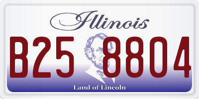 IL license plate B258804