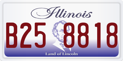 IL license plate B258818