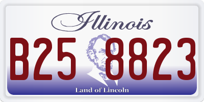 IL license plate B258823