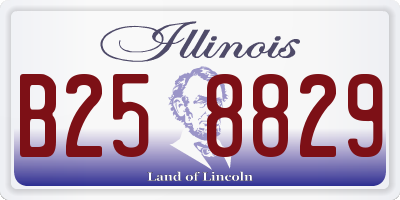 IL license plate B258829