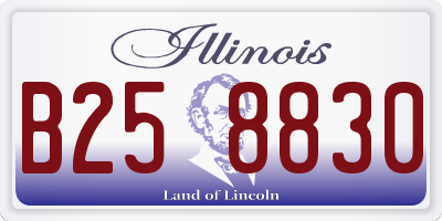 IL license plate B258830