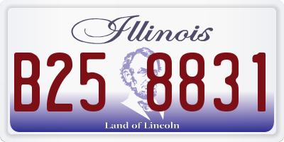 IL license plate B258831