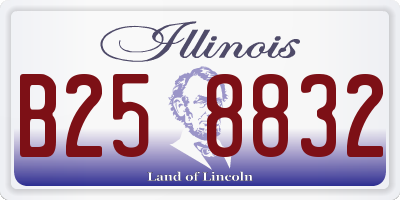IL license plate B258832