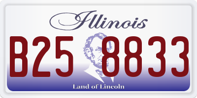 IL license plate B258833