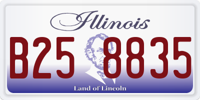 IL license plate B258835