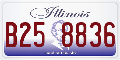 IL license plate B258836
