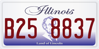 IL license plate B258837