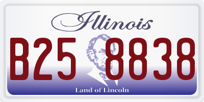 IL license plate B258838