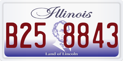 IL license plate B258843