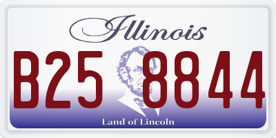 IL license plate B258844