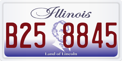IL license plate B258845