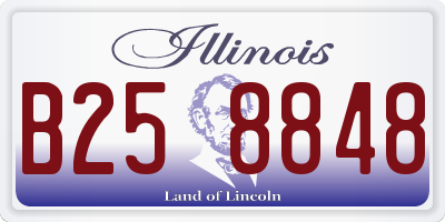 IL license plate B258848