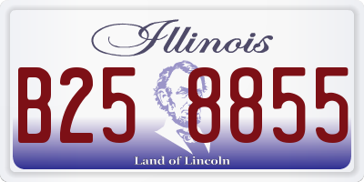 IL license plate B258855