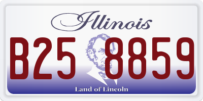 IL license plate B258859