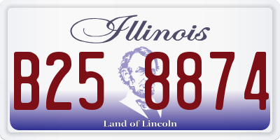 IL license plate B258874