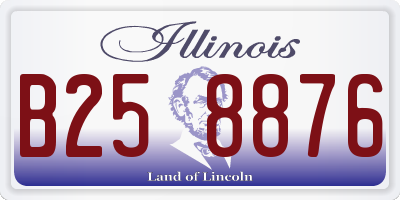 IL license plate B258876