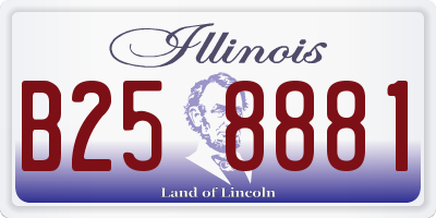IL license plate B258881