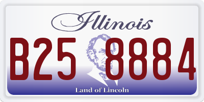 IL license plate B258884