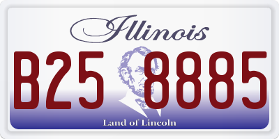 IL license plate B258885
