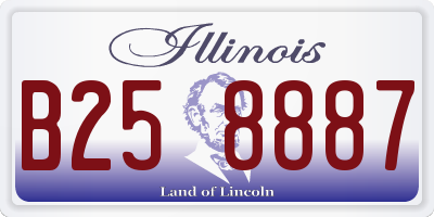 IL license plate B258887
