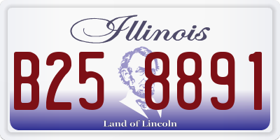 IL license plate B258891