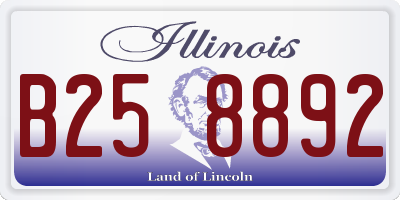 IL license plate B258892