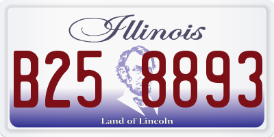 IL license plate B258893