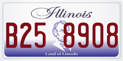 IL license plate B258908