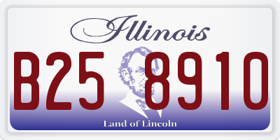 IL license plate B258910