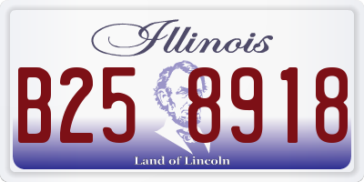 IL license plate B258918