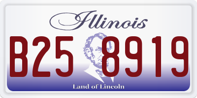 IL license plate B258919