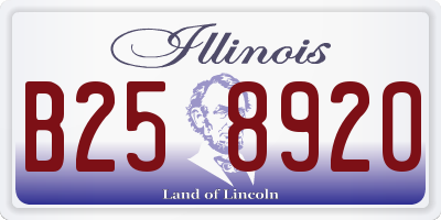 IL license plate B258920