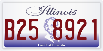 IL license plate B258921