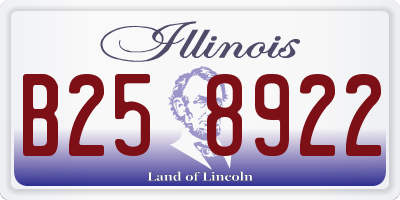 IL license plate B258922