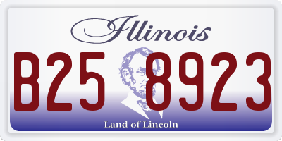 IL license plate B258923
