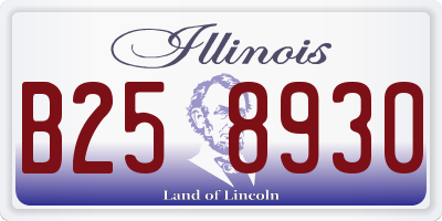IL license plate B258930