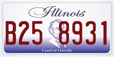 IL license plate B258931