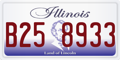 IL license plate B258933