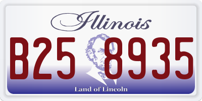 IL license plate B258935