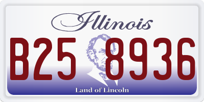 IL license plate B258936