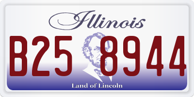 IL license plate B258944