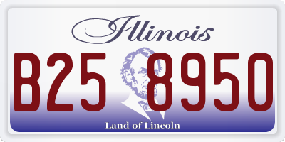 IL license plate B258950