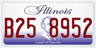 IL license plate B258952