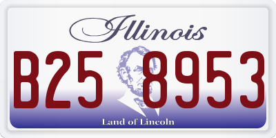 IL license plate B258953